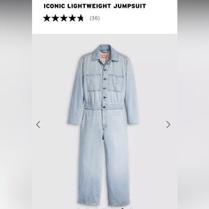 Levi’s Iconic Lightweight Jumpsuit in Celebrate The Moment Sz Small NWT 101